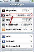 WLAN Konfiguration IPHONE 2.0 Bild 2