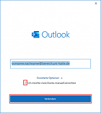 Outlook 2016: Konto hinzufgen