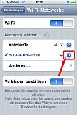 WLAN Konfiguration IPHONE 2.0 Bild 4