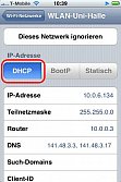 WLAN Konfiguration IPHONE 2.0 Bild 5