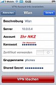 WLAN Konfiguration IPHONE 2.0 Bild 12