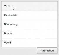 New VPN connection