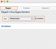 Webmail – Regeltyp Weiterleitung
