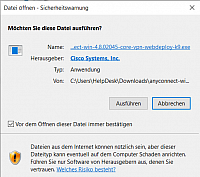 Start des Installers besttigen