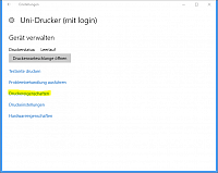 Einstellungen Druckereigenschaften