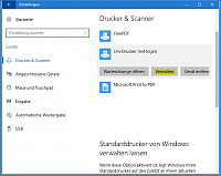 Einstellungen Drucker Verwalten