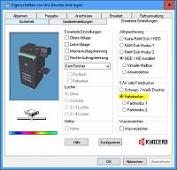 Drucker Erweiterte Einstellungen