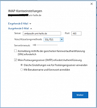 Outlook 2016: Kontoeinstellungen