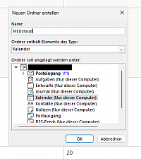 Auswahl: Ordner bennenen